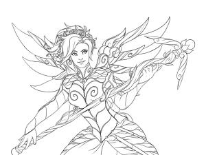 Overwatch boyama sayfası,  coloring page, Mercy itibaren Overwatch, 