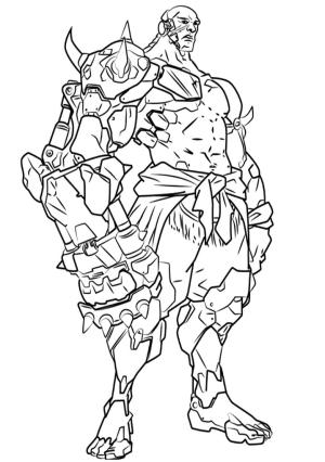 Overwatch boyama sayfası,  coloring page, Doomfist Overwatch, 