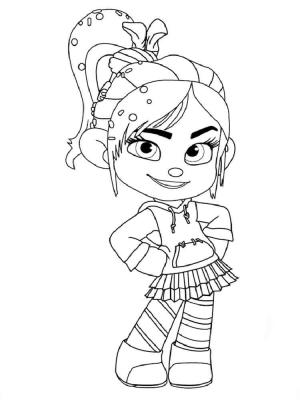 Oyunbozan Ralph boyama sayfası,  coloring page, Vanellop, 