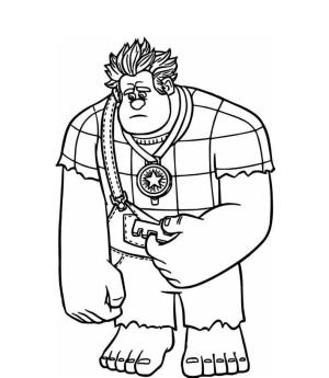 Oyunbozan Ralph boyama sayfası,  coloring page, Ralph Anahat, 