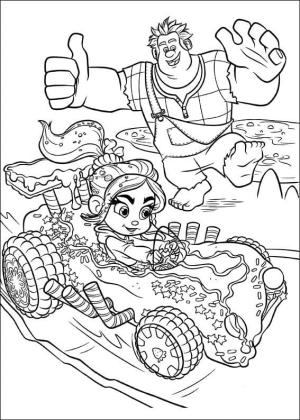 Oyunbozan Ralph boyama sayfası,  coloring page, Ücretsiz Enkaz Ralph, 