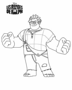 Oyunbozan Ralph boyama sayfası,  coloring page, Ücretsiz Ralph, 