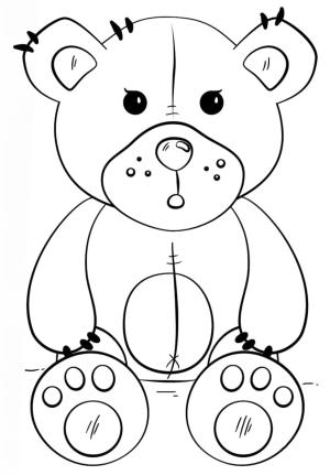 Oyuncak Ayı boyama sayfası,  coloring page, Bir oyuncak ayı, 