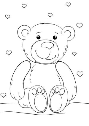 Oyuncak Ayı boyama sayfası,  coloring page, Dost canlısı oyuncak ayı, 