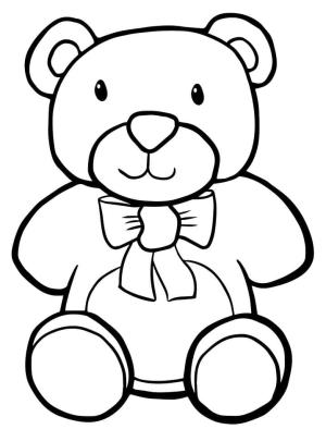 Oyuncak Ayı boyama sayfası,  coloring page, Oyuncak ayı anahat görüntüsü, 