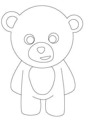 Oyuncak Ayı boyama sayfası,  coloring page, Kolay oyuncak ayı, 