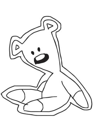 Oyuncak Ayı boyama sayfası,  coloring page, Bay Bean Oyuncak Ayı, 