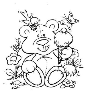 Oyuncak Ayı boyama sayfası,  coloring page, Çocuk için oyuncak ayı, 