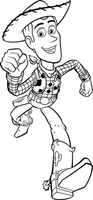 Oyuncak Hikayesi boyama sayfası,  coloring page, Woody Koşu, 