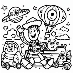 Oyuncak Hikayesi boyama sayfası,  coloring page, Oyuncak Hikayesi – Sayfa 1, 