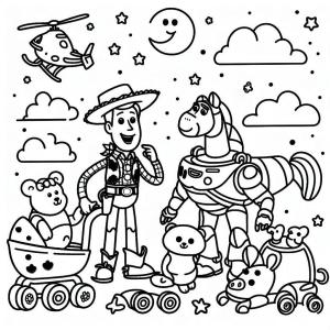 Oyuncak Hikayesi boyama sayfası,  coloring page, Oyuncak Hikayesi – Sayfa 4, 