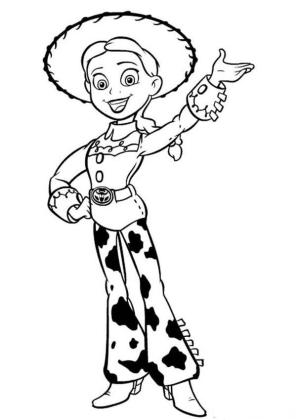 Oyuncak Hikayesi boyama sayfası,  coloring page, Mutlu Jessie, 