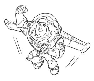 Oyuncak Hikayesi boyama sayfası,  coloring page, Toy Story’den Buzz Işıkyılı, 