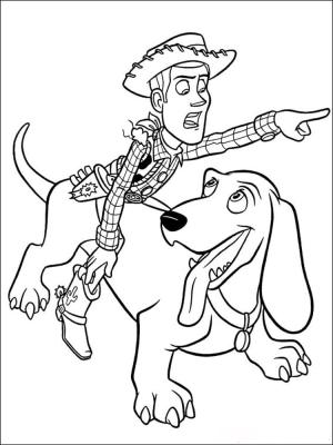 Oyuncak Hikayesi boyama sayfası,  coloring page, Buster ve Woody Oyuncak Hikayesi, 