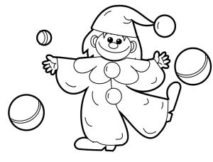 Oyuncak boyama sayfası,  coloring page, Palyaço Oyuncakları, 