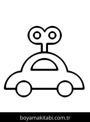 Oyuncak boyama sayfası – sanatsal çalışma, çocuklar için