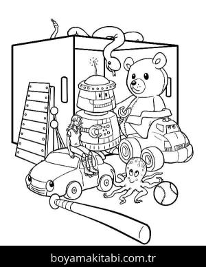 Oyuncak boyama sayfası – yaratıcılığı geliştirir, keyifli zaman