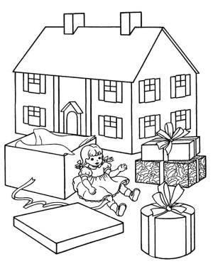 Oyuncak boyama sayfası,  coloring page, Kız Oyuncakları, 