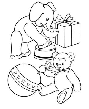 Oyuncak boyama sayfası,  coloring page, Oyuncak Hayvan, 