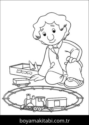 Oyuncak boyama sayfası – boyama çalışması, yaratıcılığı geliştirir