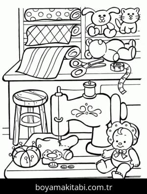 Oyuncak boyama sayfası – yaratıcılığı geliştirir, keyifli zaman