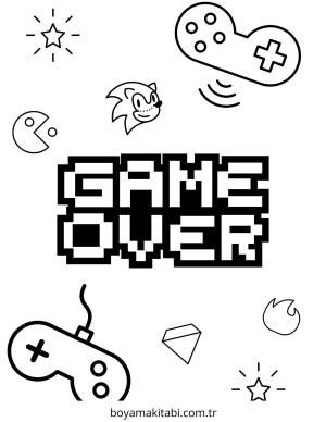 Oyunlar boyama sayfası – okul öncesi, evde etkinlik