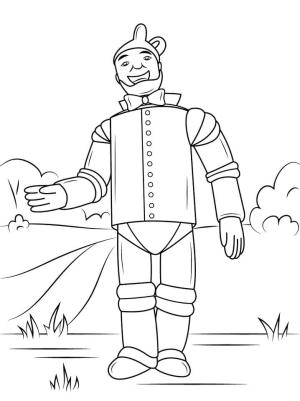 Oz Büyücüsü boyama sayfası,  coloring page, Oz Büyücüsü’nden Teneke Adam, 