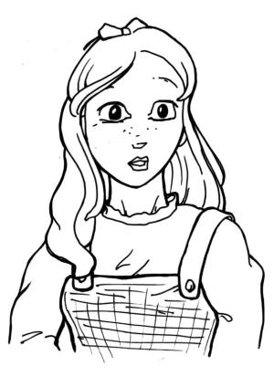 Oz Büyücüsü boyama sayfası,  coloring page, Dorothy Fırtınası, 