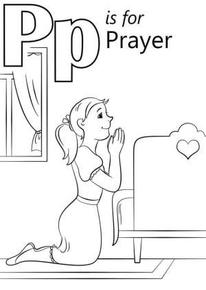 P Harfi boyama sayfası,  coloring page, Cümle Harfi P, 