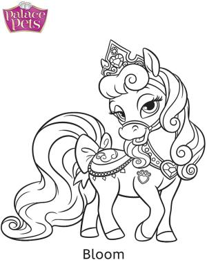 Palace Pets boyama sayfası,  coloring page, Saray Evcil Hayvanları Çiçek Açıyor, 