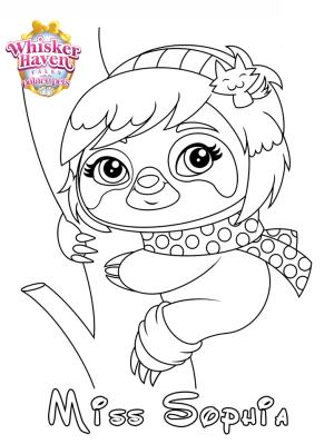 Palace Pets boyama sayfası,  coloring page, Bayan Sophia, 