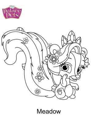 Palace Pets boyama sayfası,  coloring page, Saray Evcil Hayvanları Çayırı, 