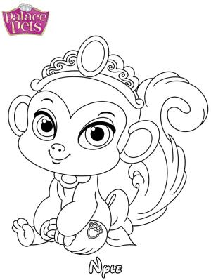 Palace Pets boyama sayfası,  coloring page, Nyle Prensesi sevimli, 