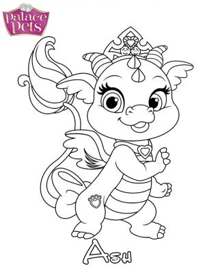 Palace Pets boyama sayfası,  coloring page, Kül Prensesi, 