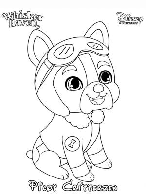 Palace Pets boyama sayfası,  coloring page, Pilot Critterzen ücretsiz, 