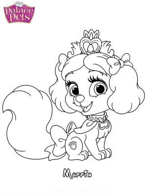 Palace Pets boyama sayfası,  coloring page, Muffin Prensesleri ücretsiz, 