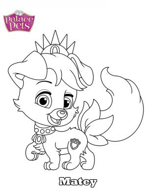 Palace Pets boyama sayfası,  coloring page, Saray Evcil Hayvanları Matey, 