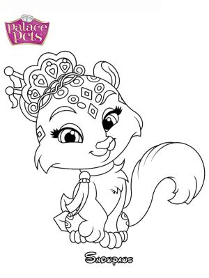 Palace Pets boyama sayfası,  coloring page, Saray Evcil Hayvanları Kar Pençeleri, 