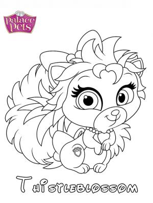 Palace Pets boyama sayfası,  coloring page, Devedikeni çiçeği Prensesi, 