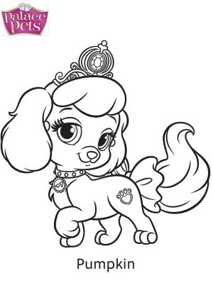 Palace Pets boyama sayfası,  coloring page, Saray Evcil Balkabağı, 