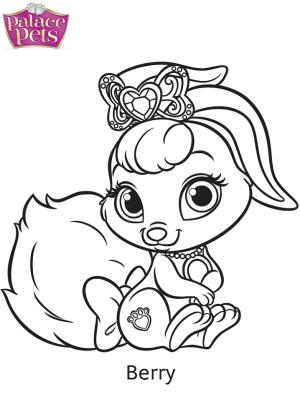 Palace Pets boyama sayfası,  coloring page, Saray Evcil Hayvanları Berry, 