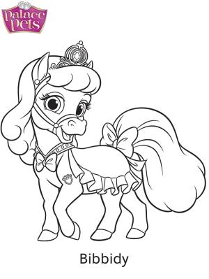 Palace Pets boyama sayfası,  coloring page, Saray Evcil Hayvanları Bibbidy, 