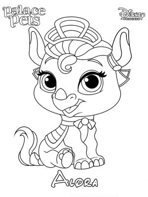 Palace Pets boyama sayfası,  coloring page, Alora Prenses tatli, 