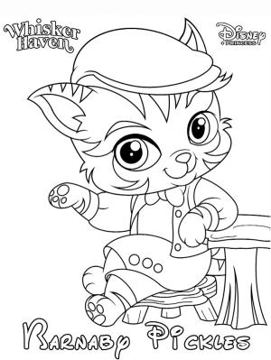 Palace Pets boyama sayfası,  coloring page, Whisker Haven Barnaby Turşu, 