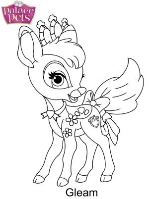 Palace Pets boyama sayfası,  coloring page, Parıltılı Prenses, 