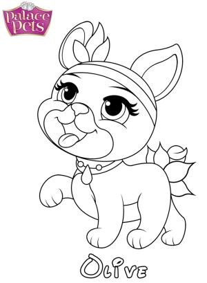 Palace Pets boyama sayfası,  coloring page, Zeytin Prensesi ücretsiz, 