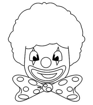 Palyaço boyama sayfası,  coloring page, Komik Palyaço, 