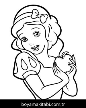 Pamuk Prenses ve Yedi Cüceler boyama sayfası – boyama çalışması, yaratıcılığı geliştirir