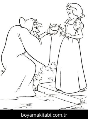 Pamuk Prenses ve Yedi Cüceler Boyama Sayfaları