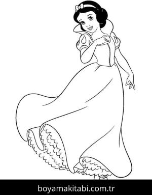 Pamuk Prenses ve Yedi Cüceler boyama sayfası – ücretsiz yazdır, boyama etkinliği
